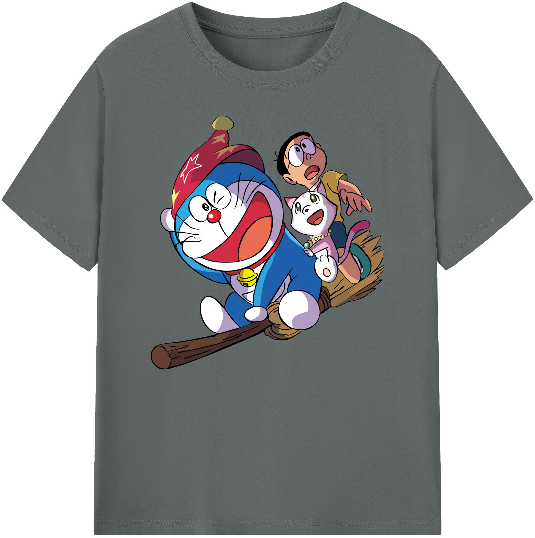 （画像用） ドラえもん Doraemon 綿100％ メンズ半袖Tシャツ｜肌触りやわらか＆通気性